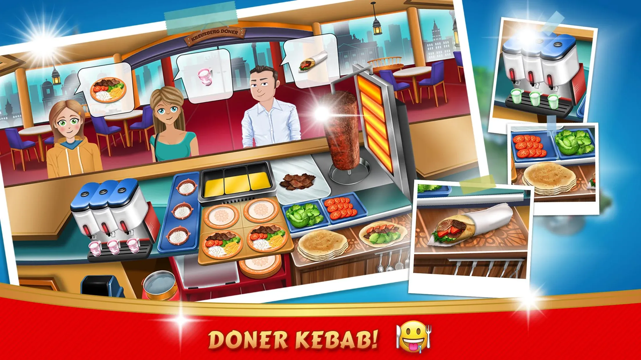 Kebab World - кулинарная игра v3.0.7 APK Мод (Много денег) Screenshot 4 Kebab World - кулинарная игра v3.0.7 APK Мод (Много денег) Screenshot 4