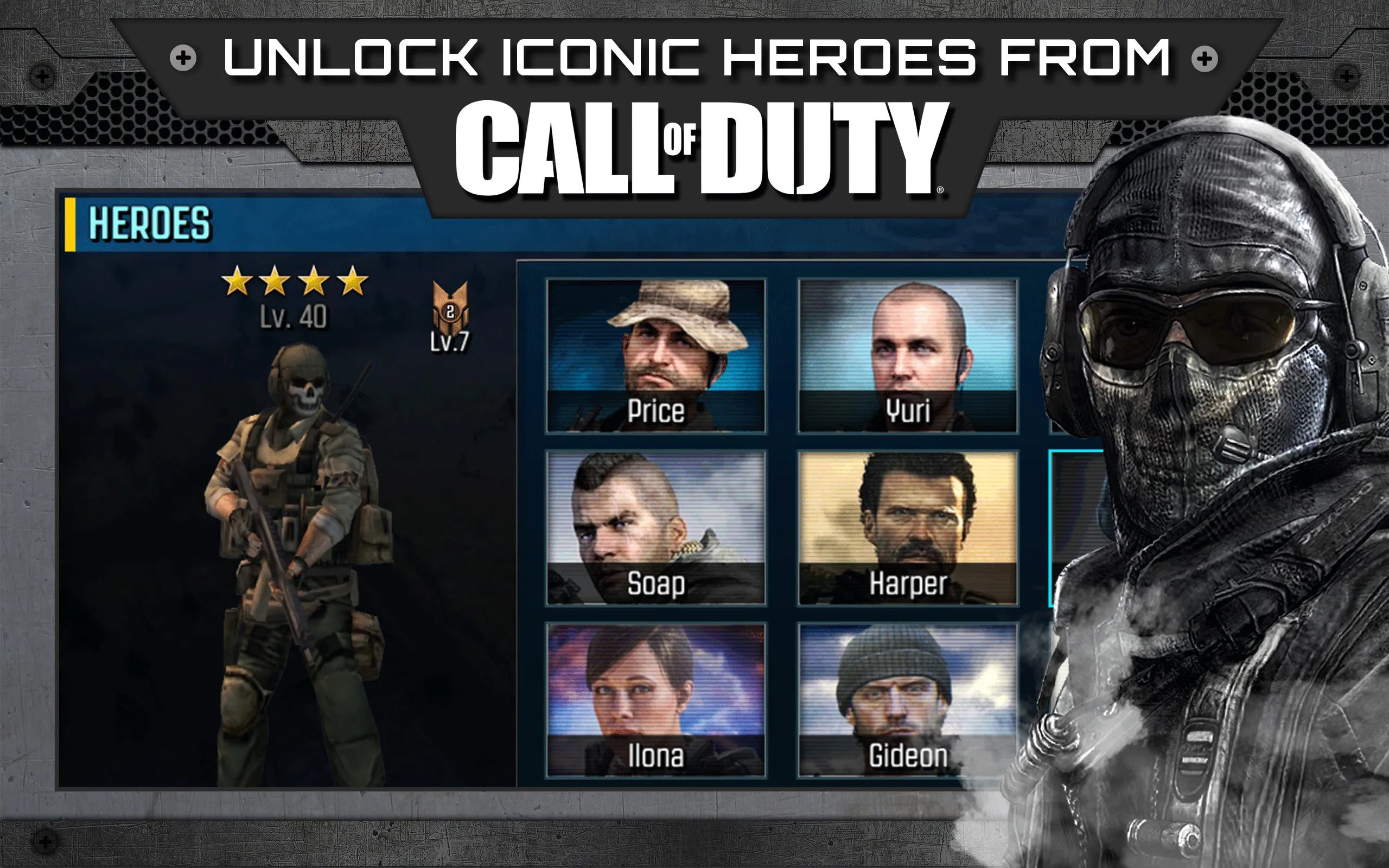 Call of Duty®: Heroes v4.9.1 APK Мод (Бессмертие) Screenshot 1