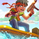 Скачать Ramboat - Offline Action Game [мод: много денег] на Андроид