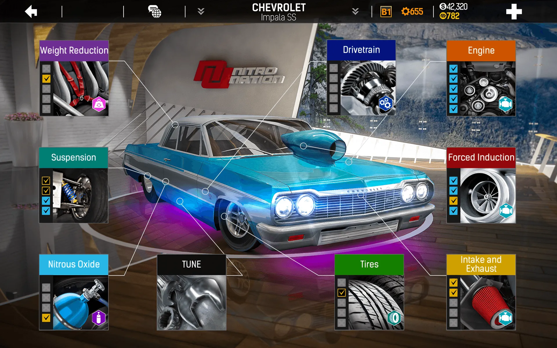 Nitro Nation: Гонки на машинах v8.5.2 APK Мод (Меню, Идеальный лаунч) Screenshot 3