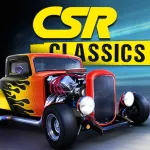 Скачать CSR Classics Мод (Мега Меню, Много золота, денег и топлива) на Андроид