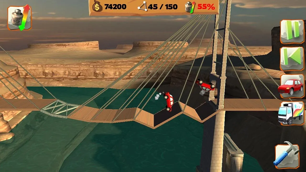 Bridge Constructor Playground v6.0 APK Мод (Полная версия) Screenshot 4