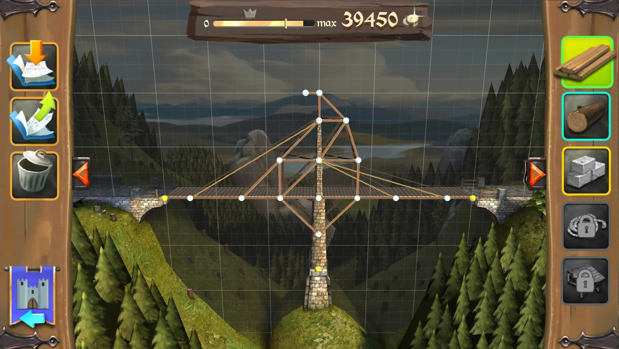 Bridge Constructor Medieval v4.0 APK Мод (Полная версия) Screenshot 2