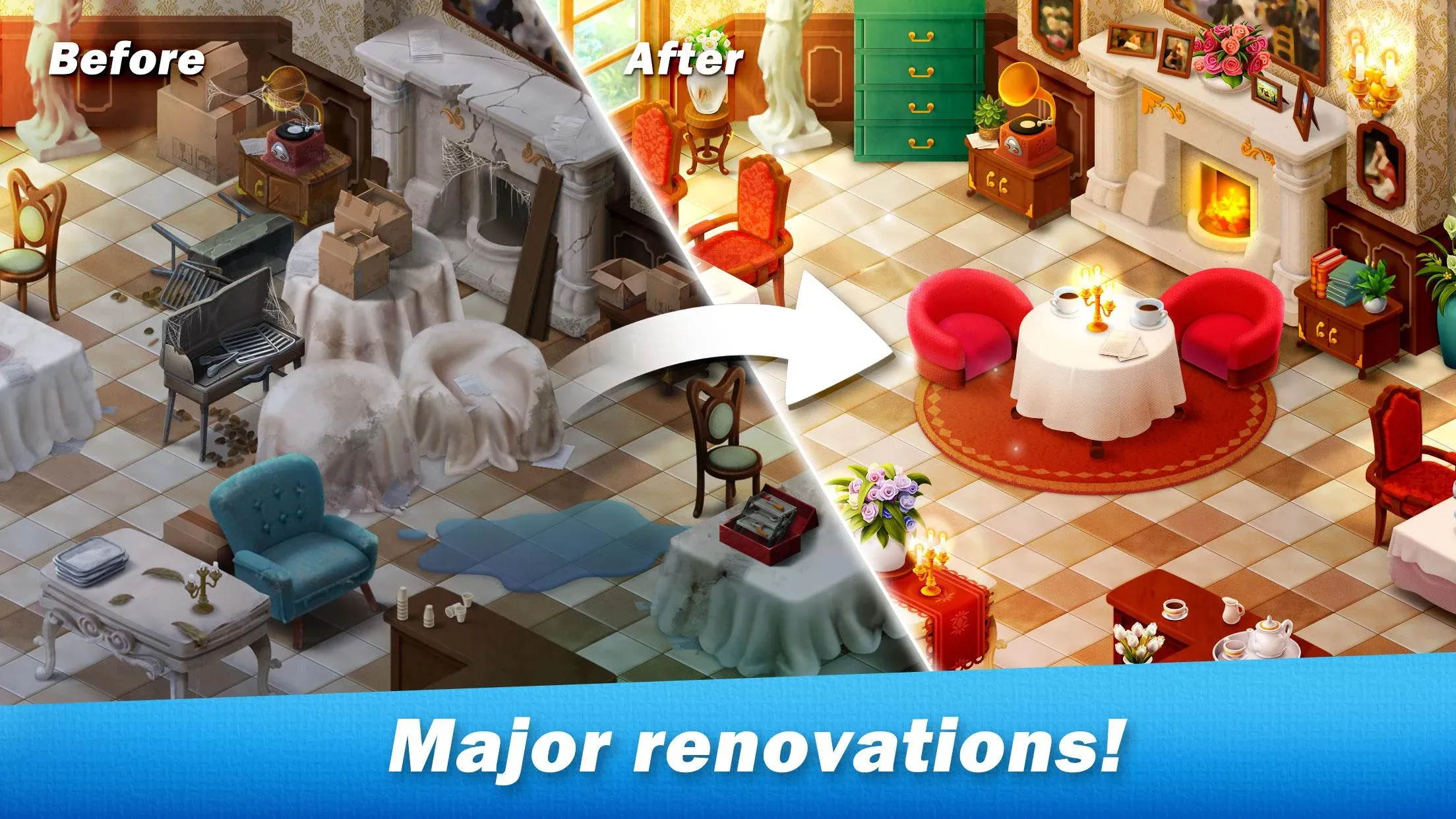 Restaurant Renovation v3.2.30 APK Мод (Много жизней) Screenshot 3