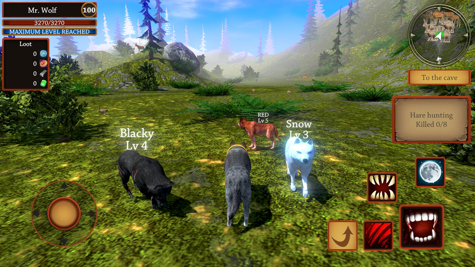 Симулятор Волка: Звери Волки v1.0.64 APK Мод (Бесплатные покупки) Screenshot 5