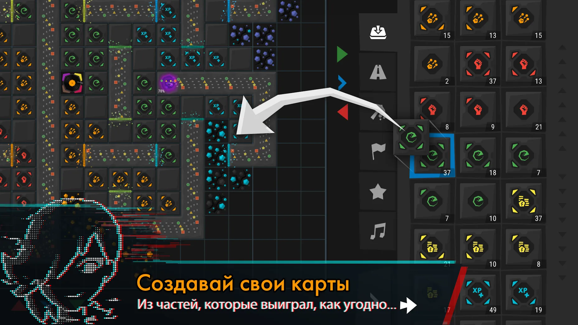 Infinitode 2 - Tower Defense [мод: много денег] Screenshot 4