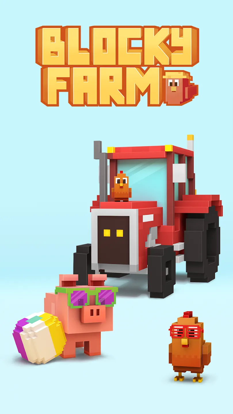 Blocky Farm v1.2.99 APK Мод (Много денег) Screenshot 1