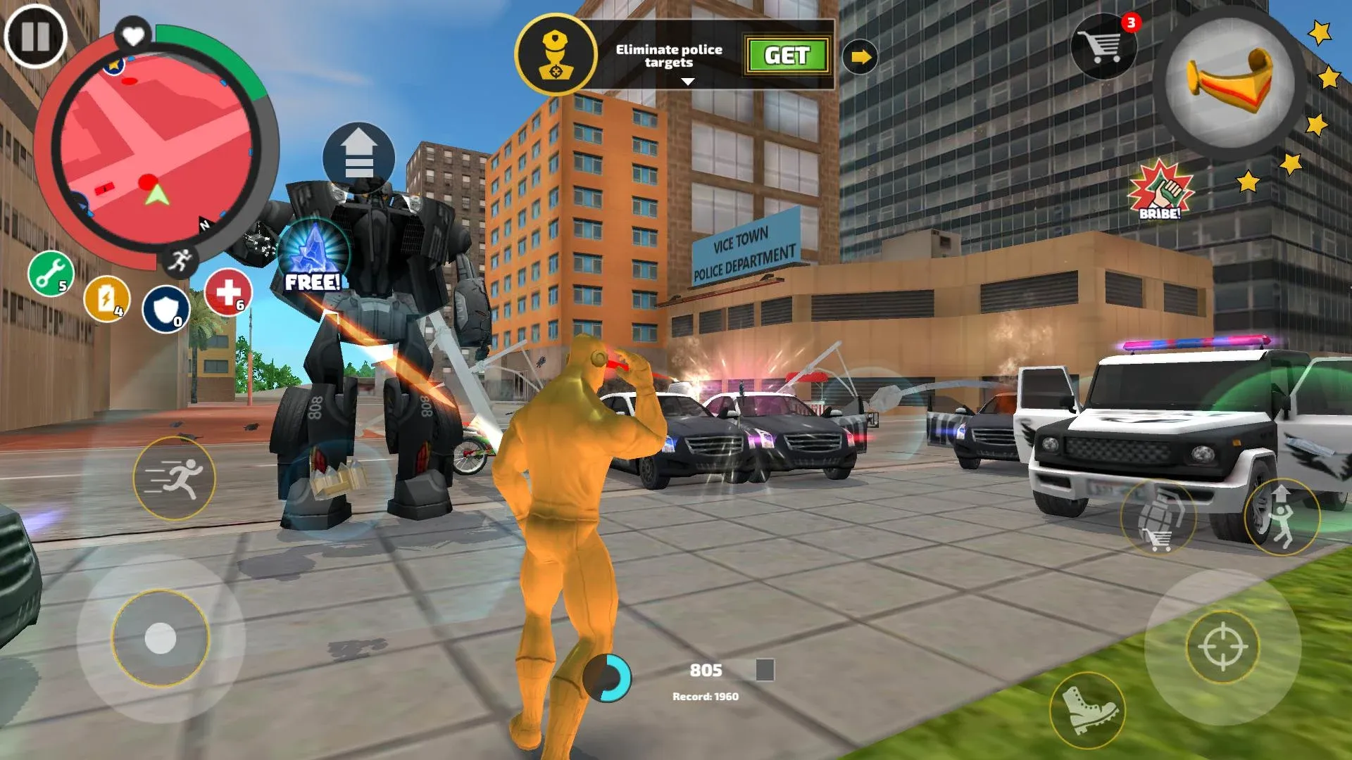 Rope Hero: Vice Town v7.1.6 APK Мод (Много денег) Screenshot 5