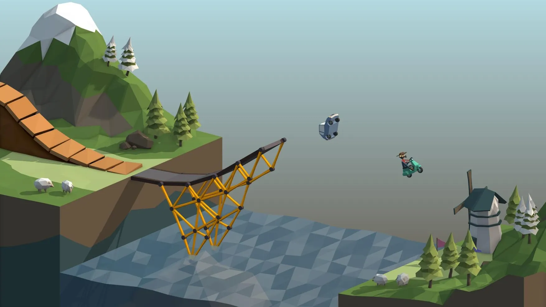 Poly Bridge [мод: полная версия] Screenshot 5