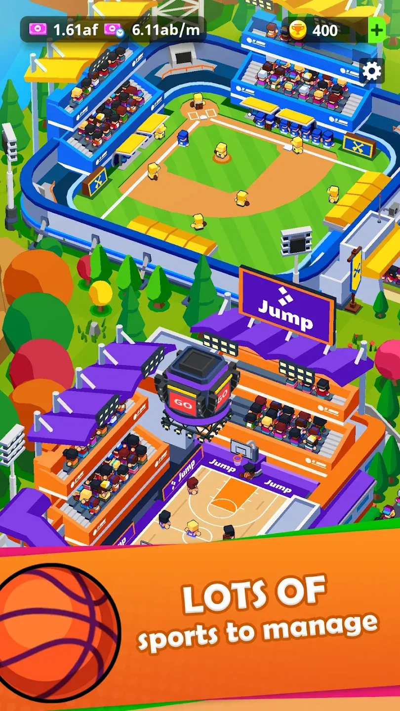 Sports City Tycoon v1.20.26 APK Мод (Много денег) Screenshot 2