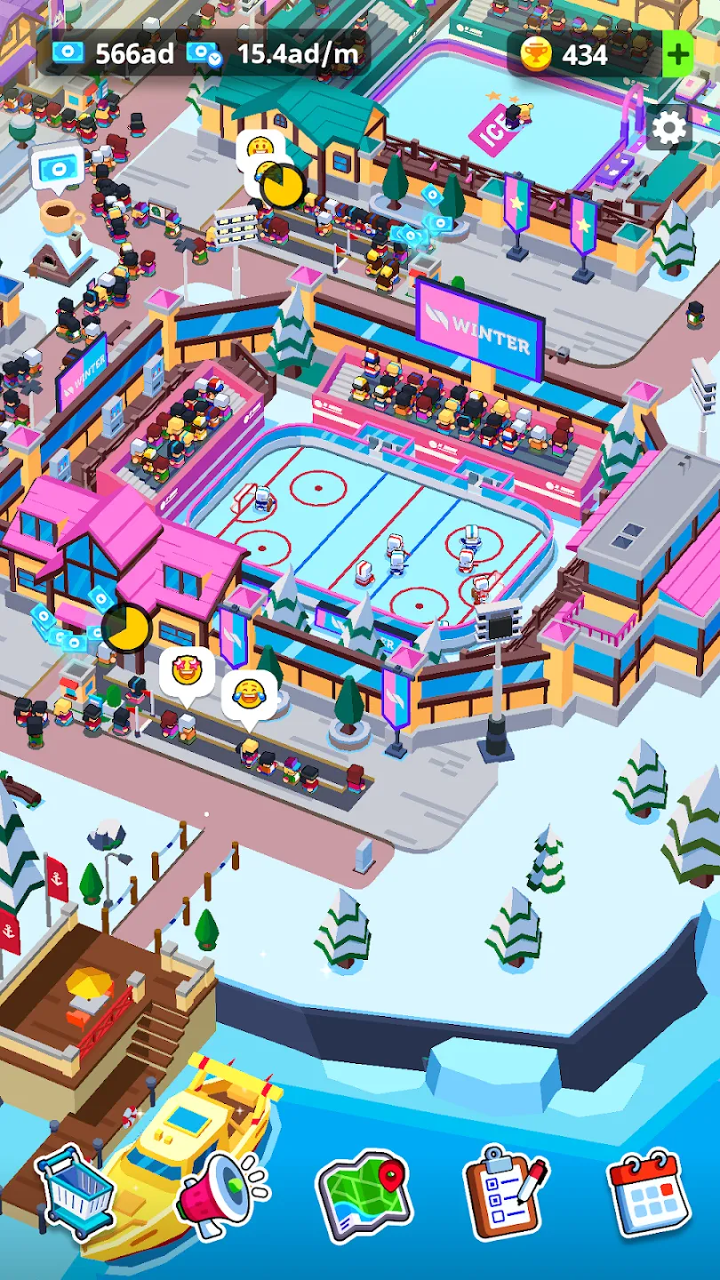 Sports City Tycoon v1.20.26 APK Мод (Много денег) Screenshot 5