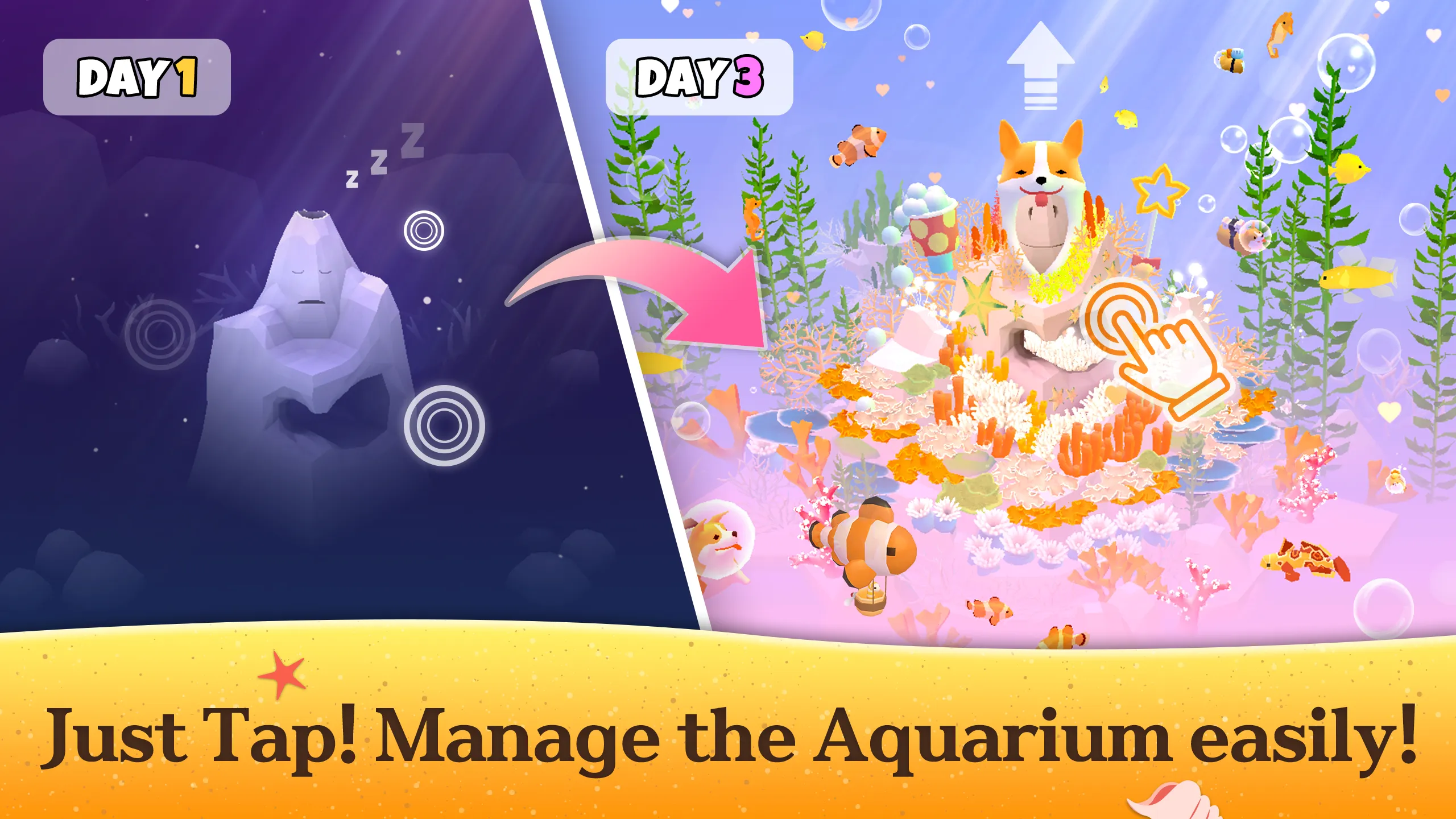 Tap Tap Fish - AbyssRium v1.95.0 APK Мод (Меню, Много денег) Screenshot 1