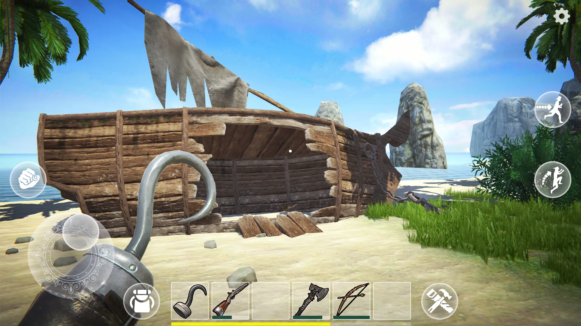 Last Pirate: Island Survival v1.13.467 APK Мод (Меню, Много денег, Режим бога) Screenshot 1