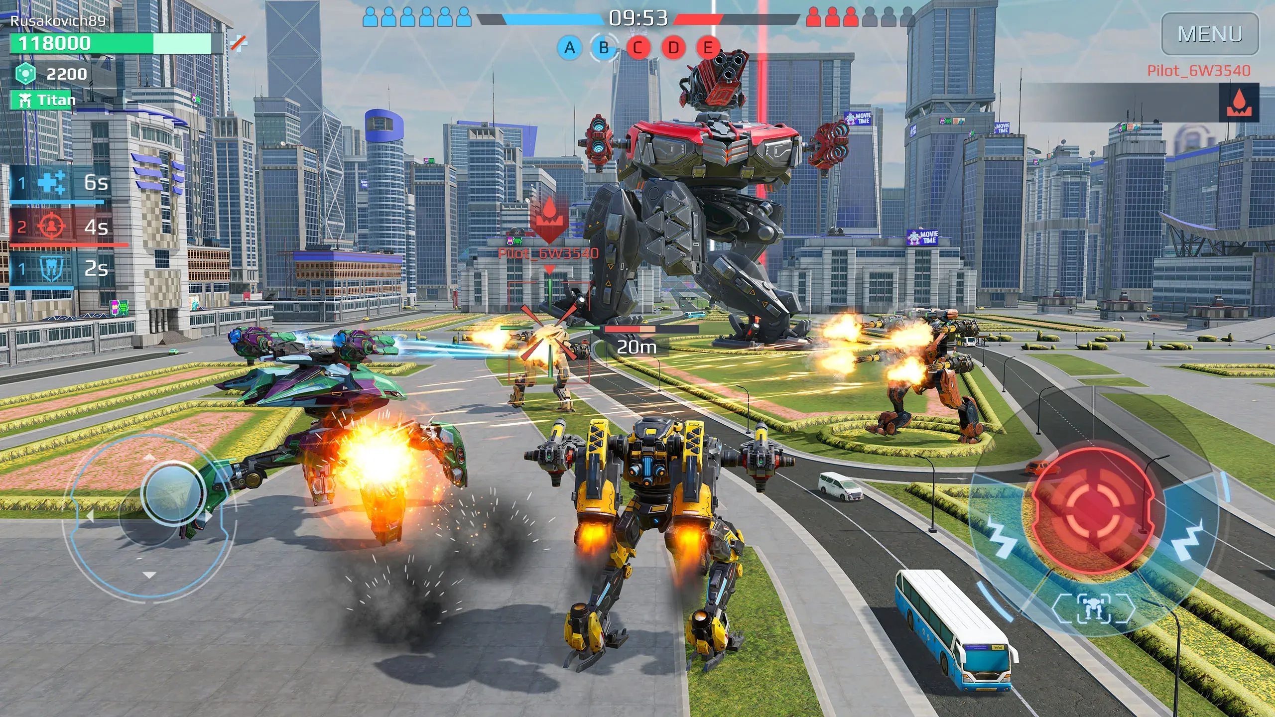 War Robots v12.0.0 APK Мод (Меню, Тупой враг, Бессмертие) Screenshot 2