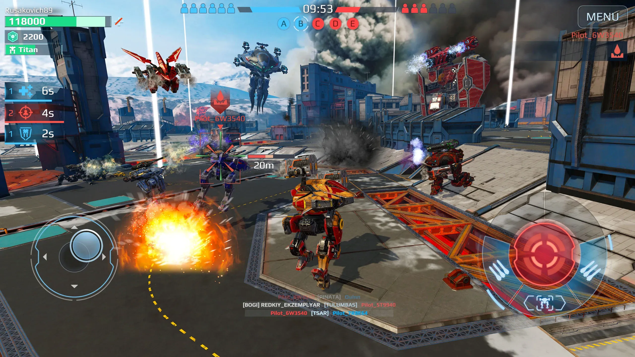 War Robots v12.0.0 APK Мод (Меню, Тупой враг, Бессмертие) Screenshot 4