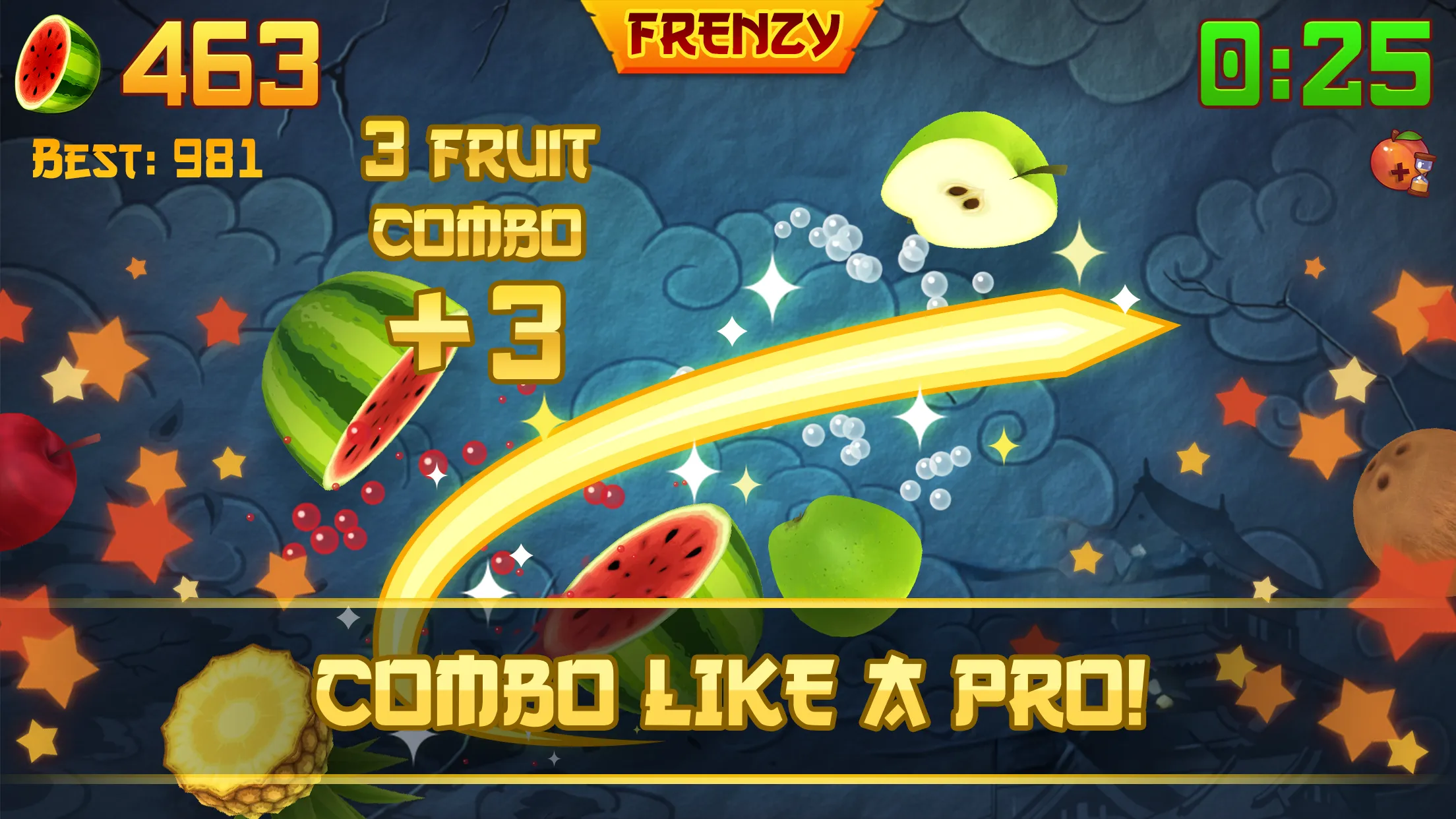 Fruit Ninja v3.95.5 APK Мод (Меню, Много денег) Screenshot 2