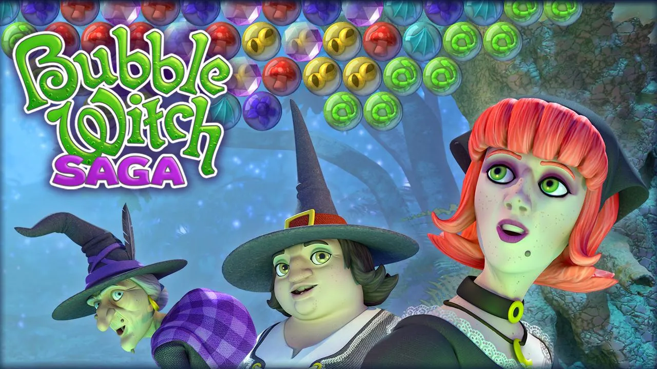 Bubble Witch Saga [мод: много денег] Screenshot 1