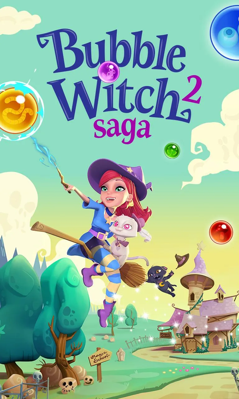 Bubble Witch 2 Saga [мод: много жизней] Screenshot 1