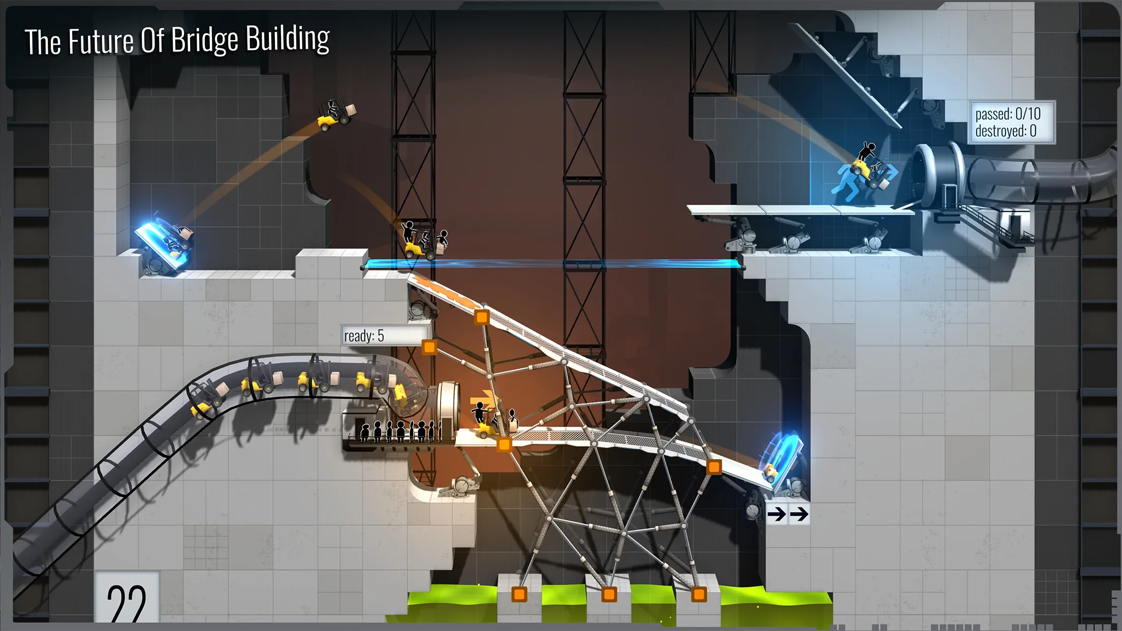 Bridge Constructor Portal v8.1 APK Мод (Полная версия) Screenshot 2 Bridge Constructor Portal v8.1 APK Мод (Полная версия) Screenshot 2