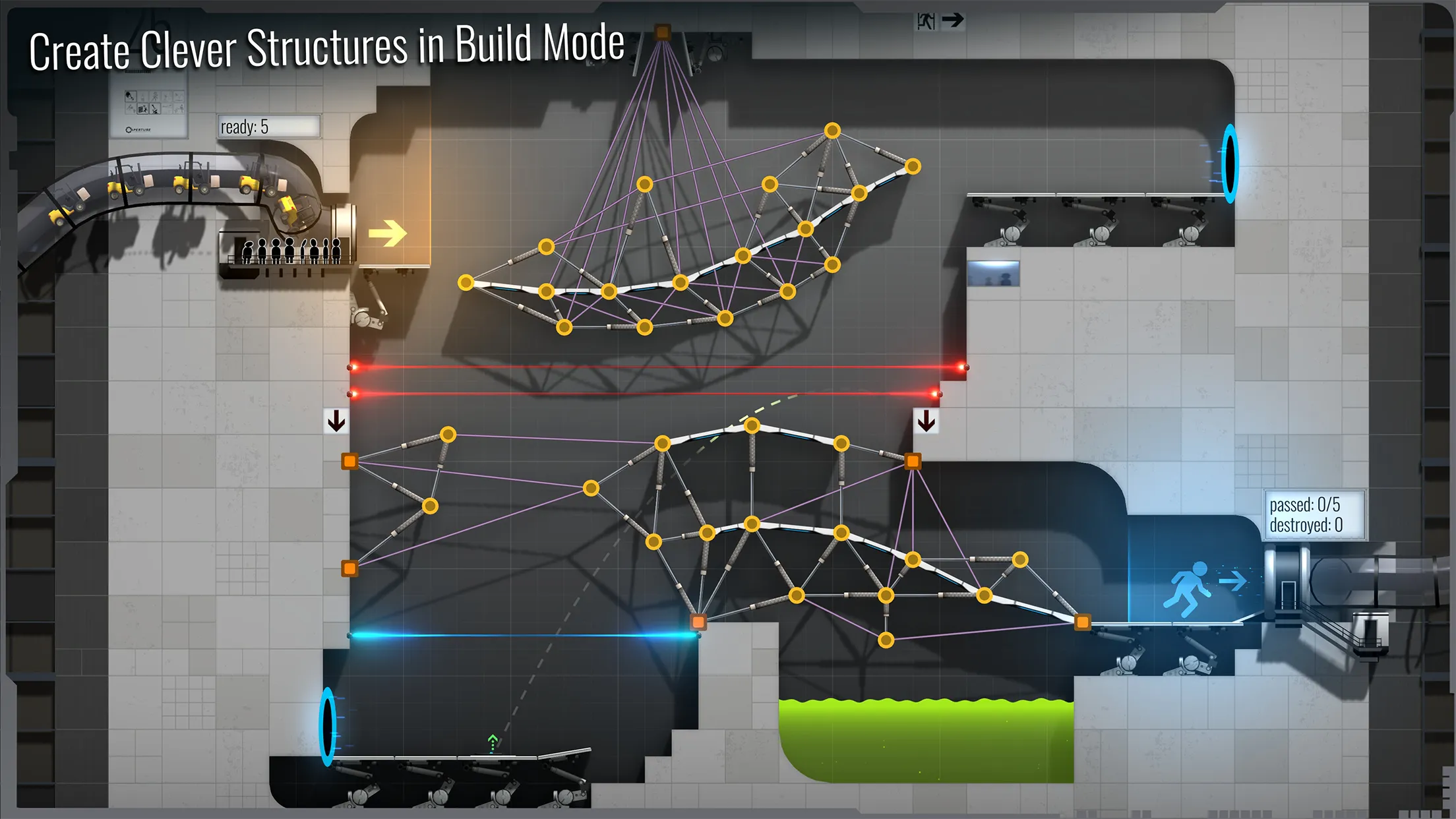 Bridge Constructor Portal v8.1 APK Мод (Полная версия) Screenshot 4 Bridge Constructor Portal v8.1 APK Мод (Полная версия) Screenshot 4