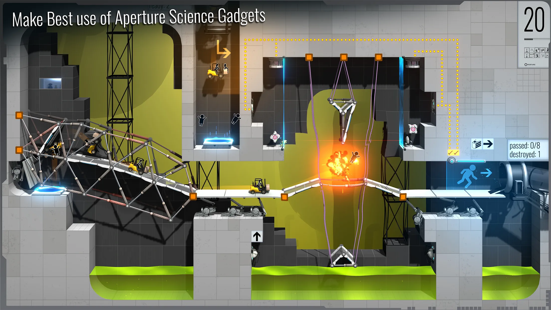 Bridge Constructor Portal v8.1 APK Мод (Полная версия) Screenshot 5