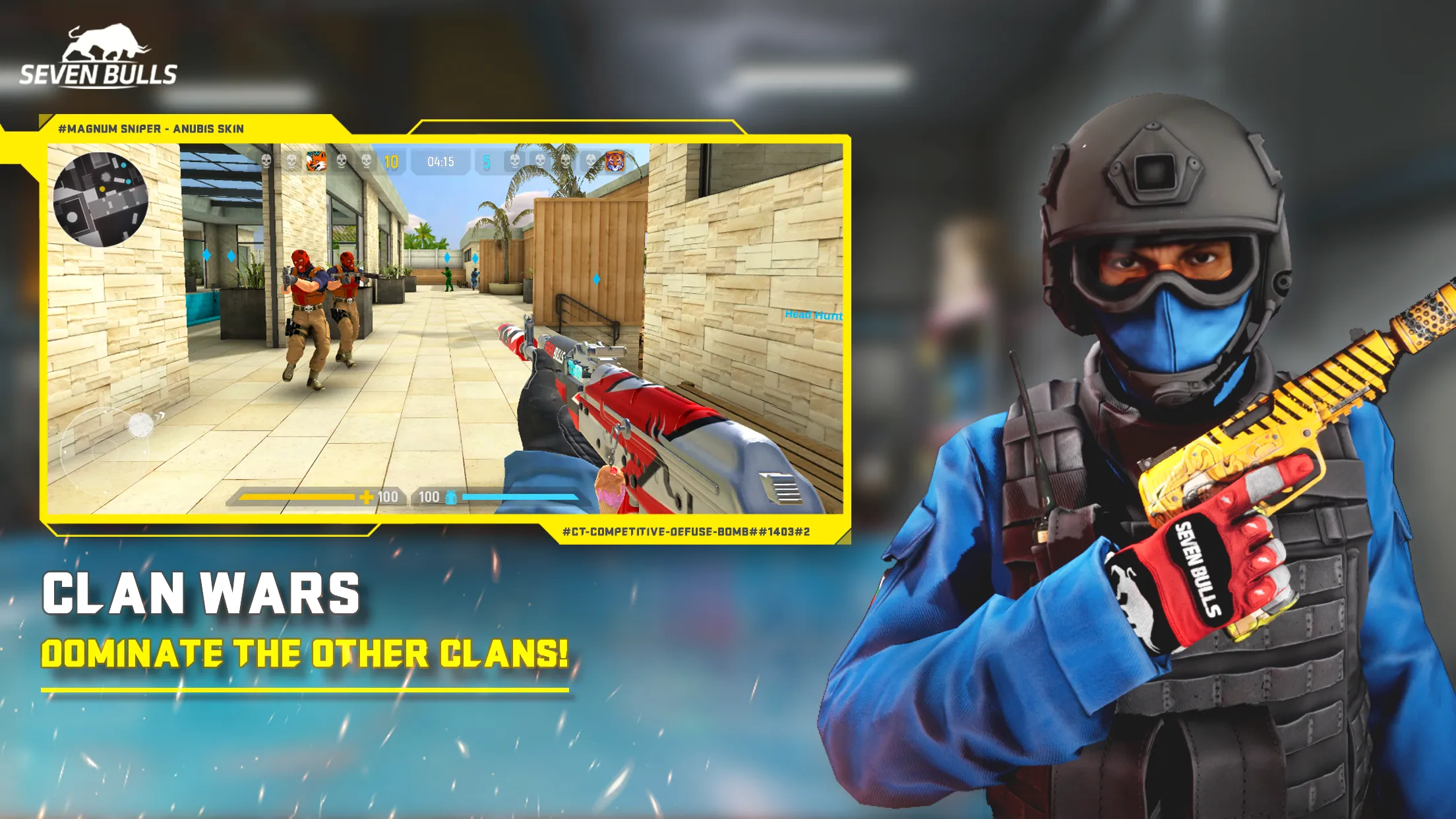 Counter Attack Multiplayer FPS v1.3.21 APK Мод (Меню, Режим бога, Нет отдачи и разброса) Screenshot 4