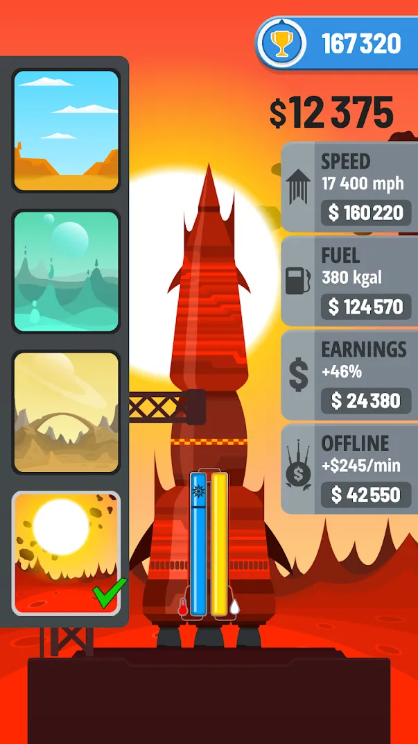 Rocket Sky! [мод: много денег] Screenshot 5