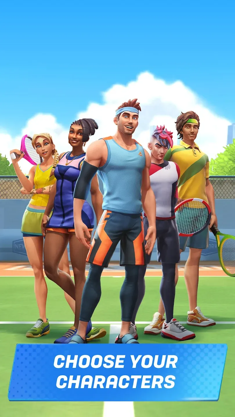 Tennis Clash v6.31.0 APK Мод (Мега Меню, 12+ функций) Screenshot 2