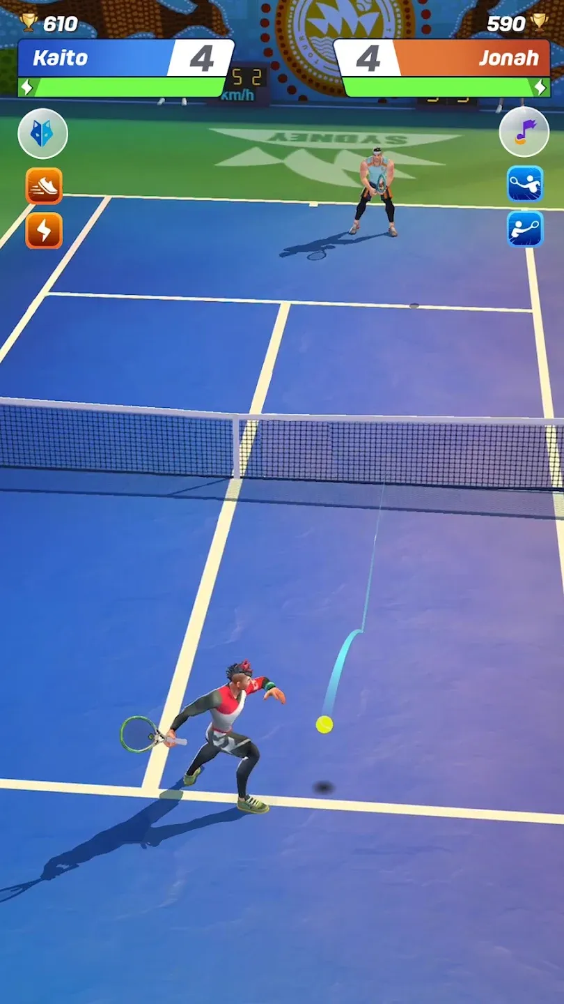 Tennis Clash v6.31.0 APK Мод (Мега Меню, 12+ функций) Screenshot 3