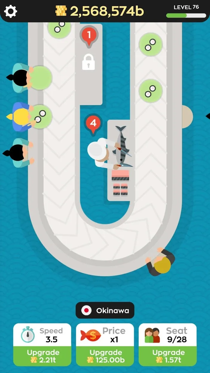 Sushi Bar Idle [мод: много денег] Screenshot 1