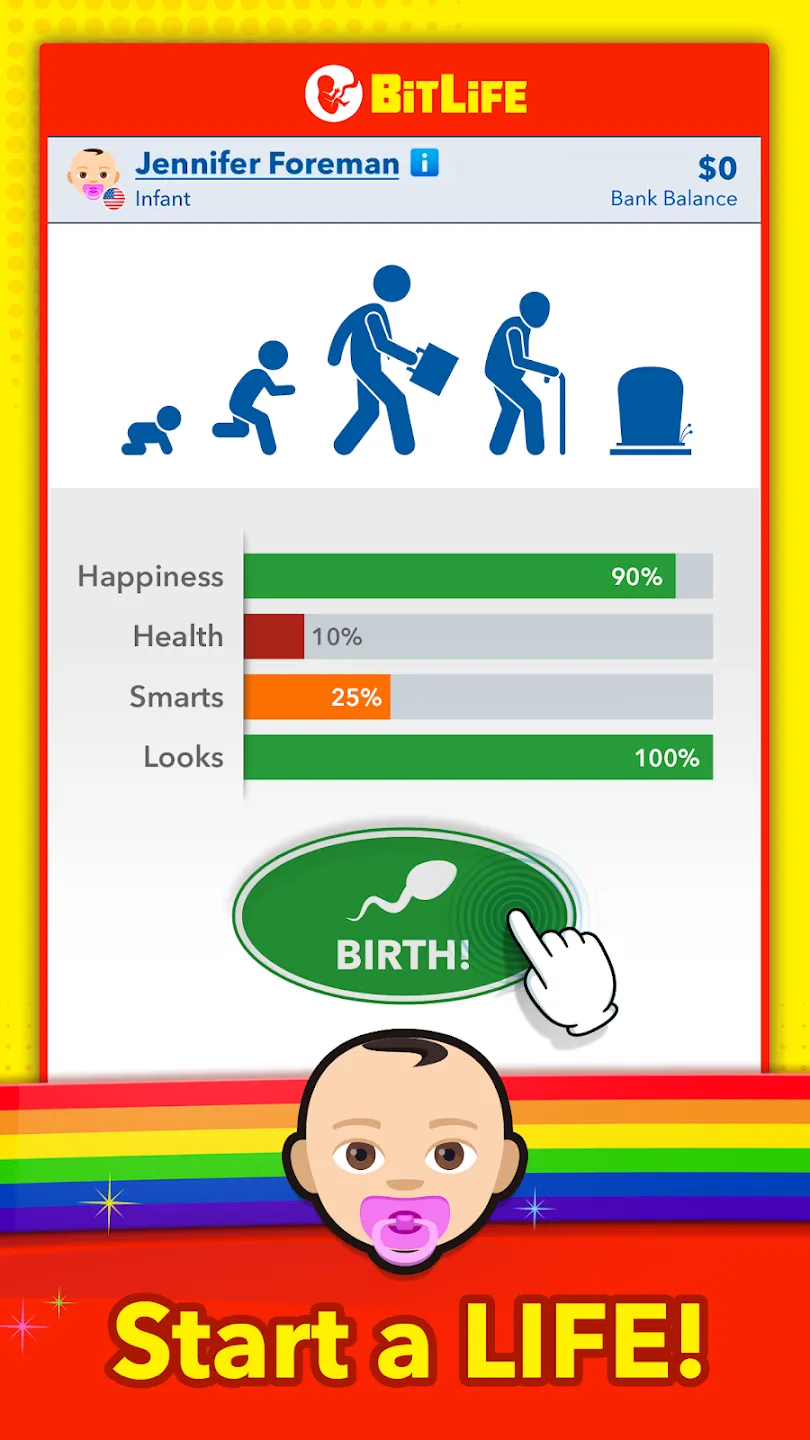BitLife - Life Simulator v3.23.8 APK Мод (Меню, Bitizenship; Режим бога; Машина времени) Screenshot 3 BitLife - Life Simulator v3.23.8 APK Мод (Меню, Bitizenship; Режим бога; Машина времени) Screenshot 3