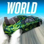 Скачать Drift Max World Мод (Много денег) на Андроид