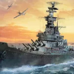 Скачать Морская битва: Мировая война [мод: много денег] на Андроид