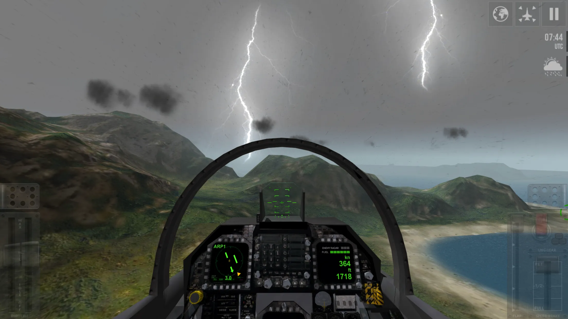 F18 Carrier Landing v7.6.1 APK Мод (Полная версия) Screenshot 4