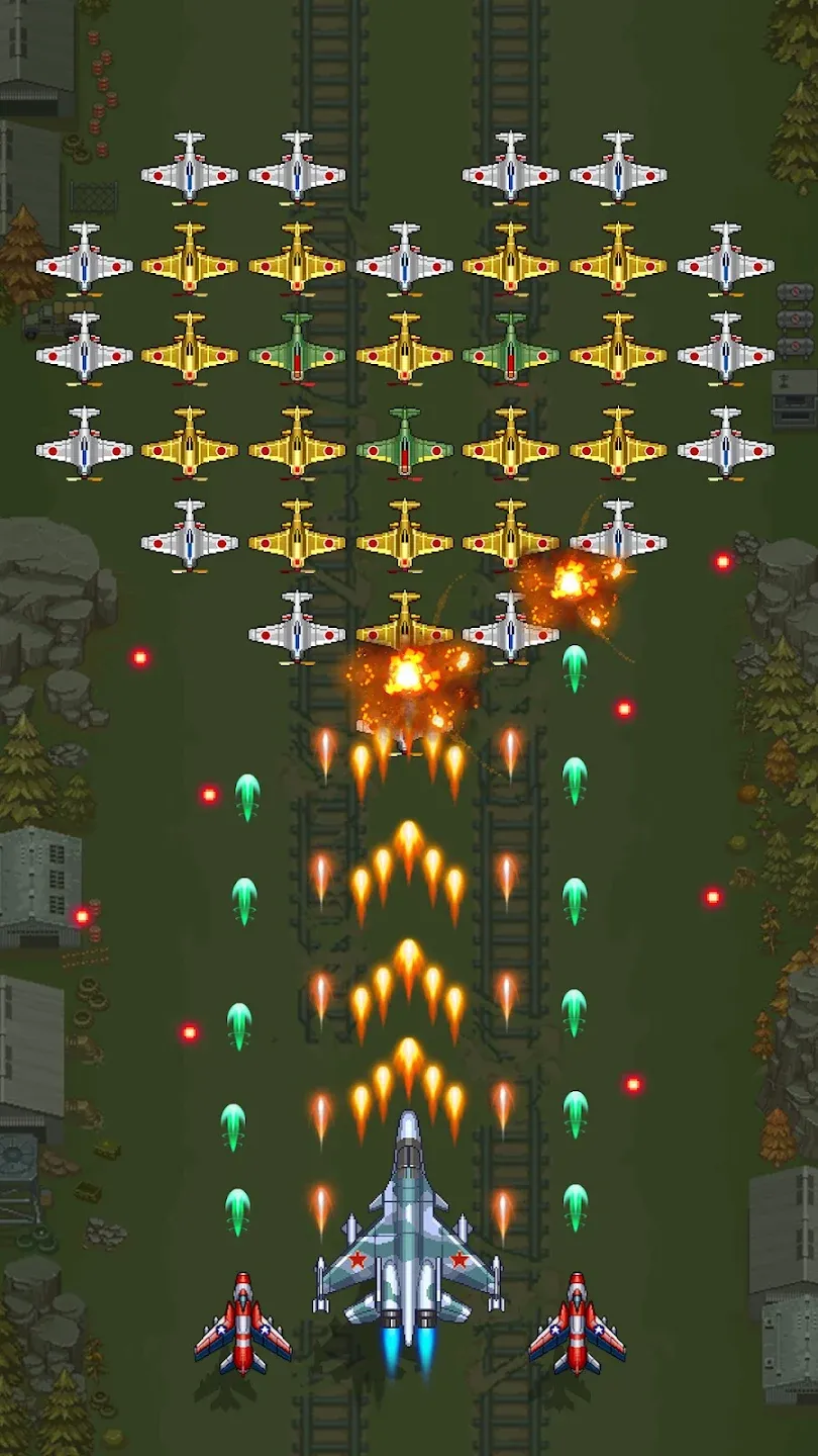 1945 Аркада Самолеты Стрелялки v15.42 APK Мод (Меню, Один удар, Режим бога) Screenshot 1 1945 Аркада Самолеты Стрелялки v15.42 APK Мод (Меню, Один удар, Режим бога) Screenshot 1