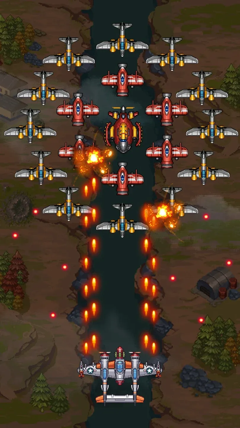1945 Аркада Самолеты Стрелялки v15.42 APK Мод (Меню, Один удар, Режим бога) Screenshot 3 1945 Аркада Самолеты Стрелялки v15.42 APK Мод (Меню, Один удар, Режим бога) Screenshot 3