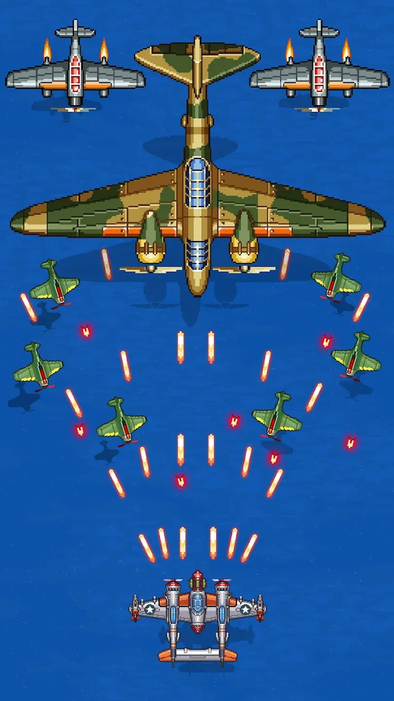 1945 Аркада Самолеты Стрелялки v15.42 APK Мод (Меню, Один удар, Режим бога) Screenshot 4 1945 Аркада Самолеты Стрелялки v15.42 APK Мод (Меню, Один удар, Режим бога) Screenshot 4