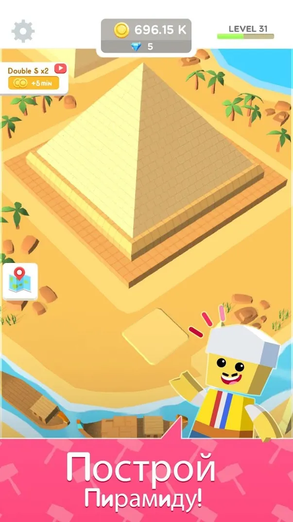 Idle Landmark Tycoon [мод: много денег] Screenshot 2