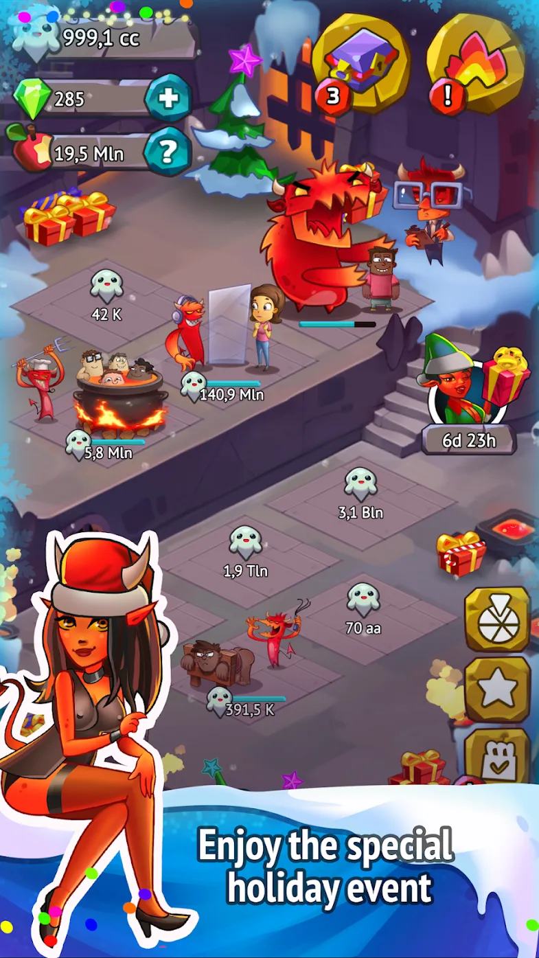 Idle Evil Clicker [мод: бесплатные покупки] Screenshot 5