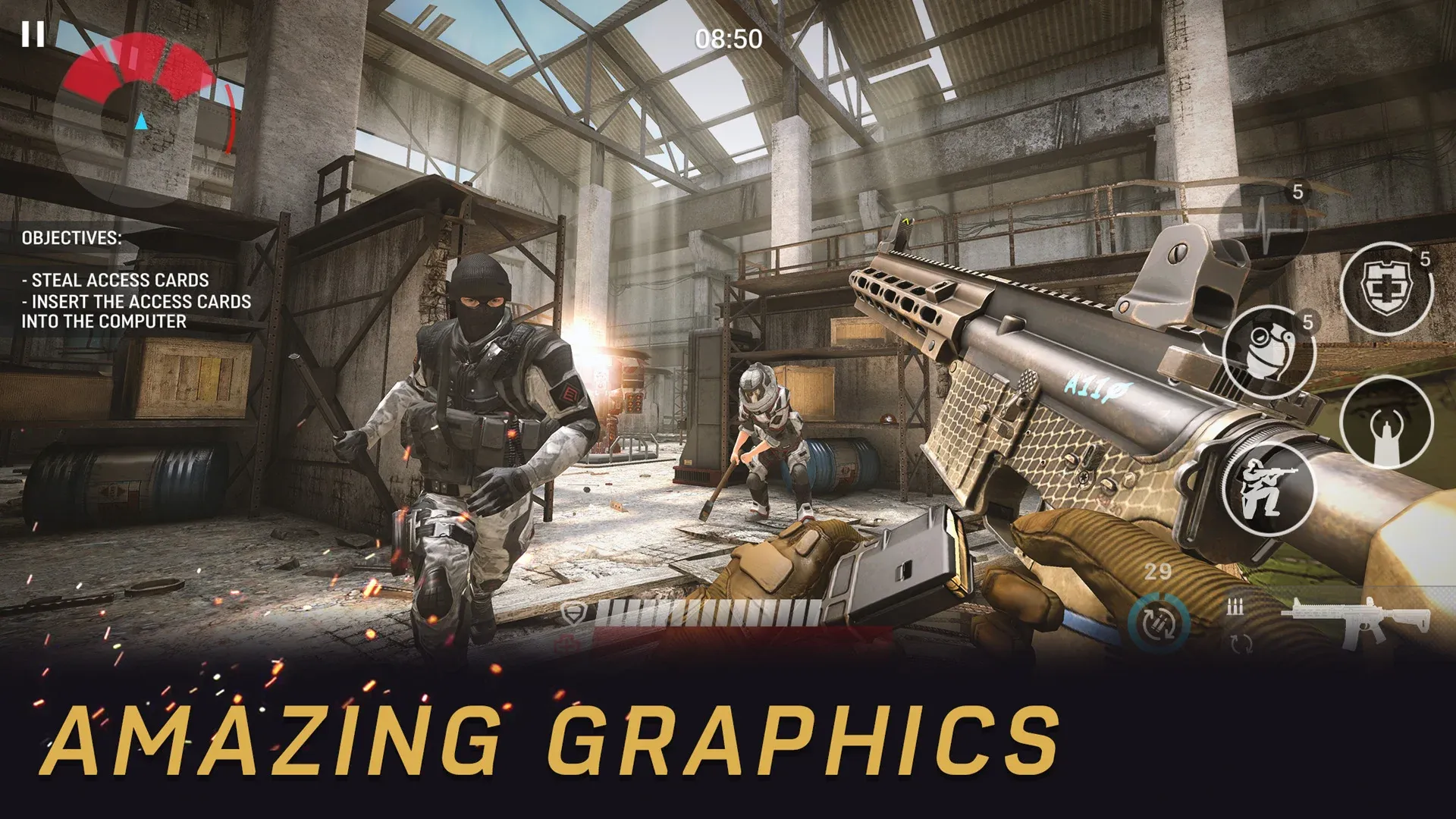 Warface GO: Экшен, стрелялки v4.4.9 APK Мод (Меню, Chams, Wallhack) Screenshot 3