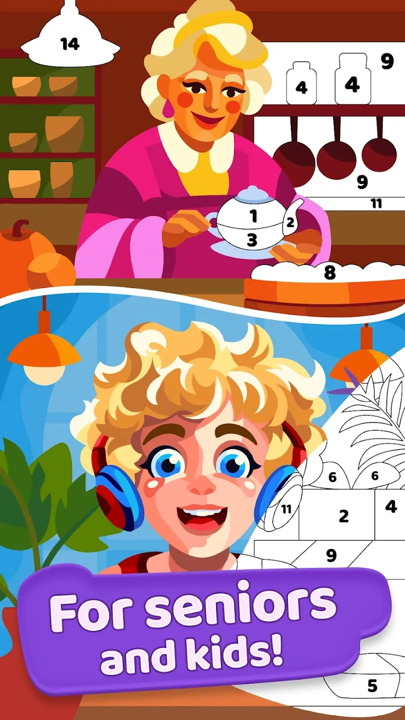 Gallery: Раскраска по номерам v0.449 APK Мод (Меню, Много ресурсов) Screenshot 1 Gallery: Раскраска по номерам v0.449 APK Мод (Меню, Много ресурсов) Screenshot 1