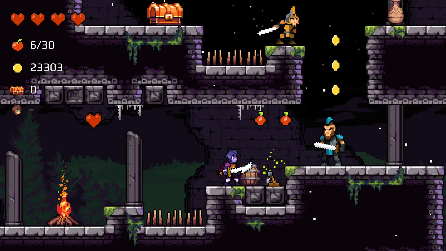 Apple Knight Action Platformer [мод: много денег] Screenshot 5