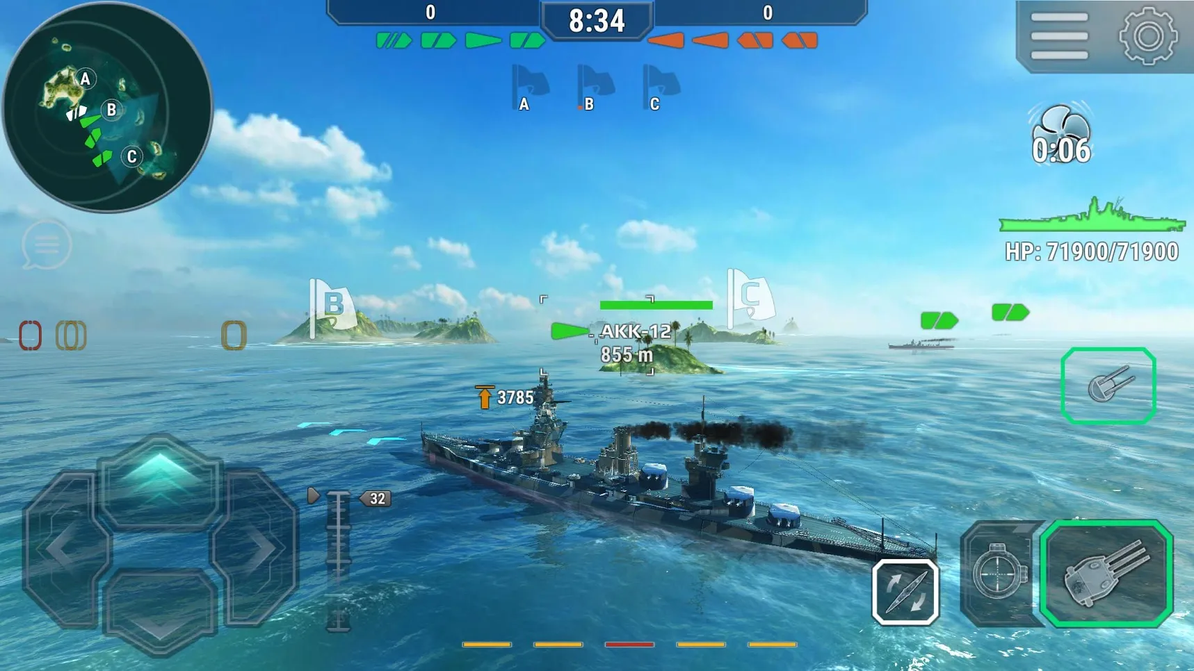 Warships Universe: Naval Battle [мод: много денег] Screenshot 3