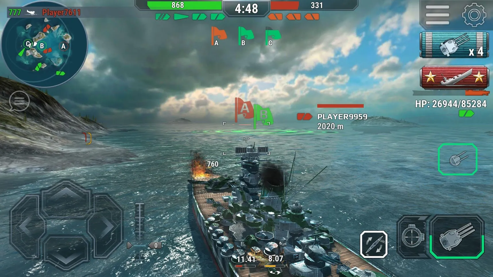 Warships Universe: Naval Battle [мод: много денег] Screenshot 5