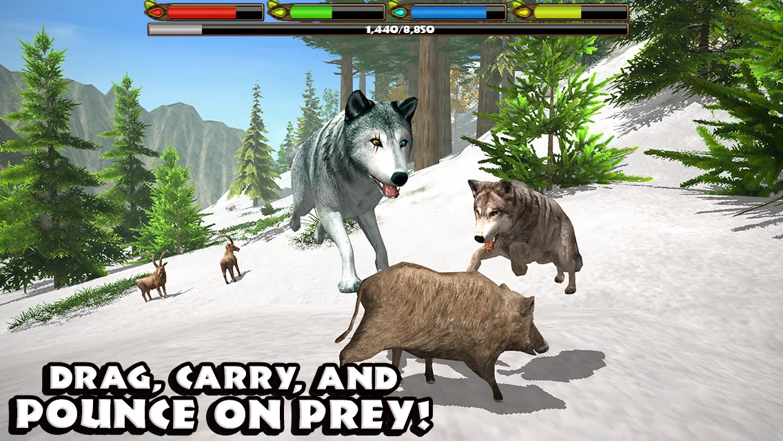 Ultimate Wolf Simulator [мод: много очков умений] Screenshot 3