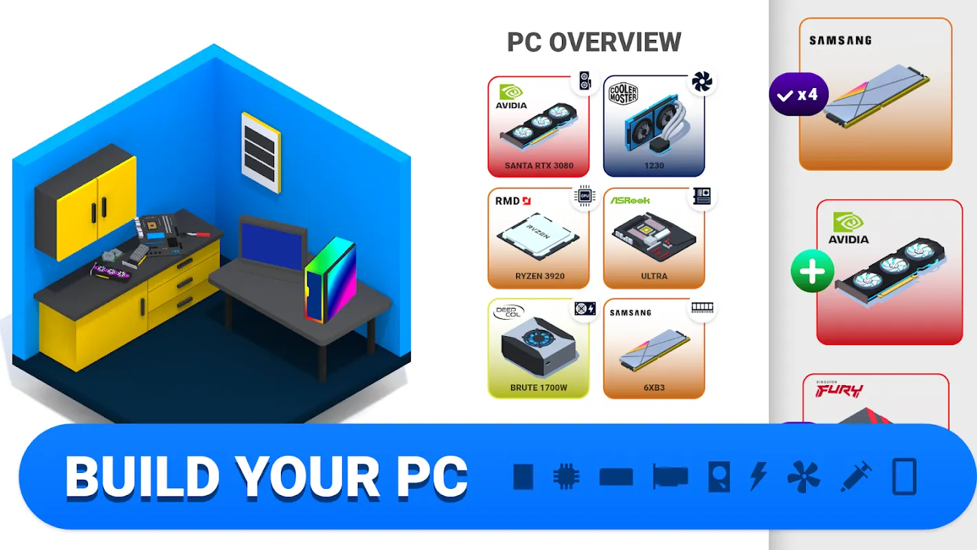 PC Creator v6.5.0 APK Мод (Бесплатные покупки) Screenshot 1