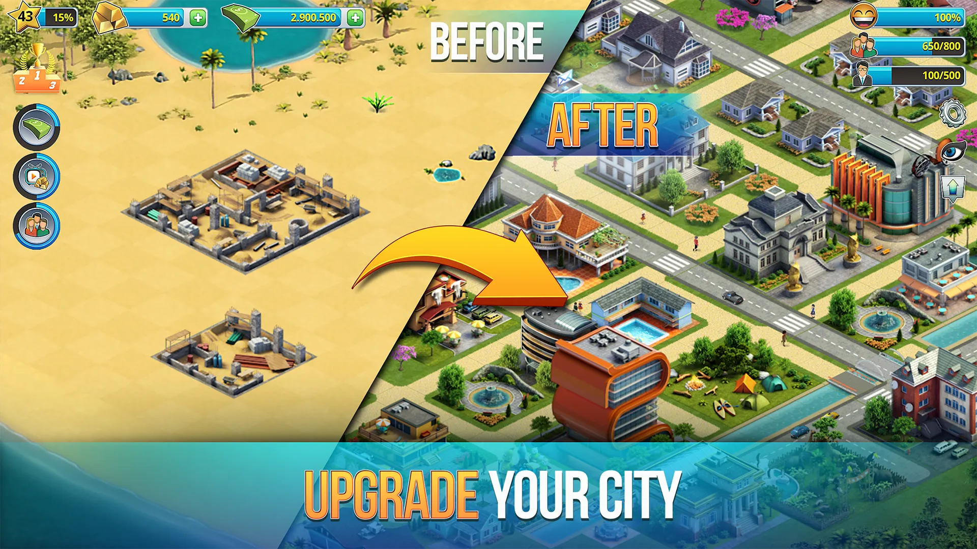 City Island 3 v3.9.0 APK Мод (Много денег) Screenshot 2 City Island 3 v3.9.0 APK Мод (Много денег) Screenshot 2