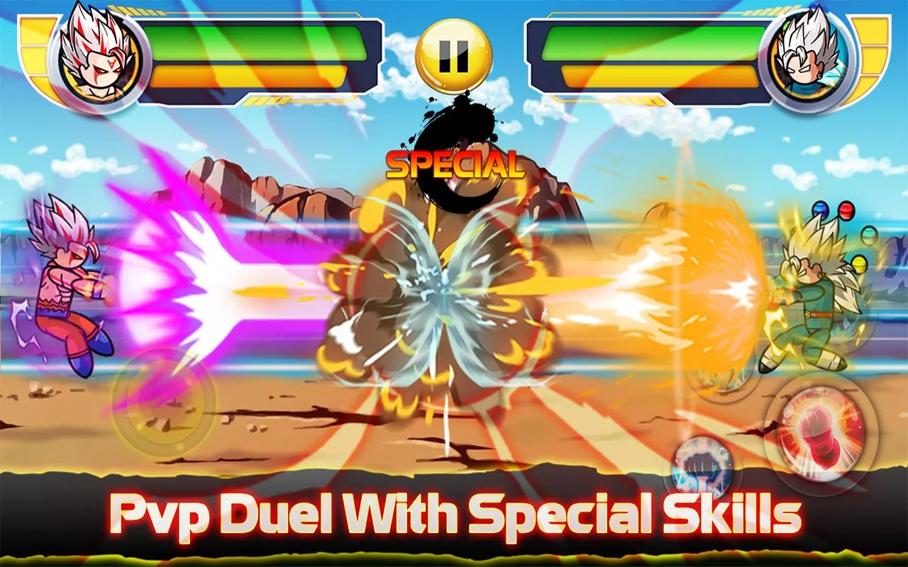 Stickman Warriors Dragon Fight Screenshot 2