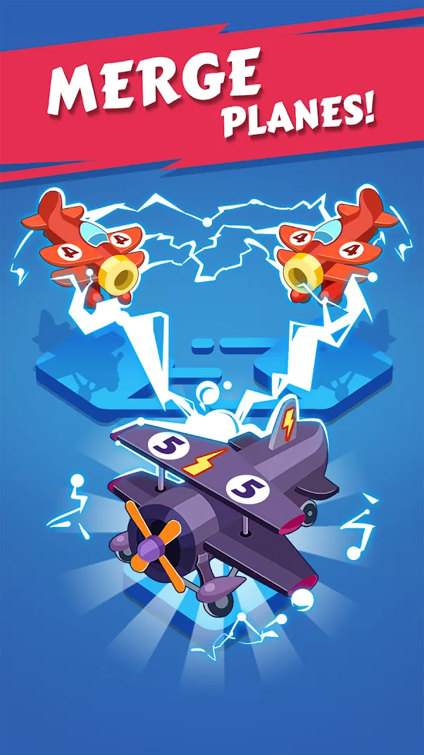 Merge Plane – Click & Idle Tycoon [мод: много денег] Screenshot 1