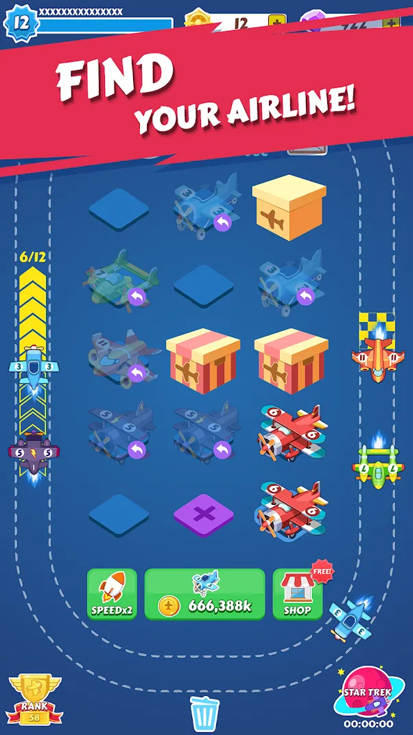 Merge Plane – Click & Idle Tycoon [мод: много денег] Screenshot 3
